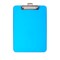 Charles Leonard Plastic Clipboard, Letter Size, Neon Blue, PK6 89715 - alternate 1